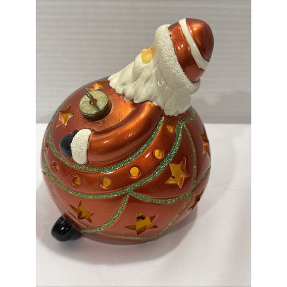 Home Reflections Santa Ornament Figure Luminary Color Changing LED By QVC NEW - Picture 7 of 15